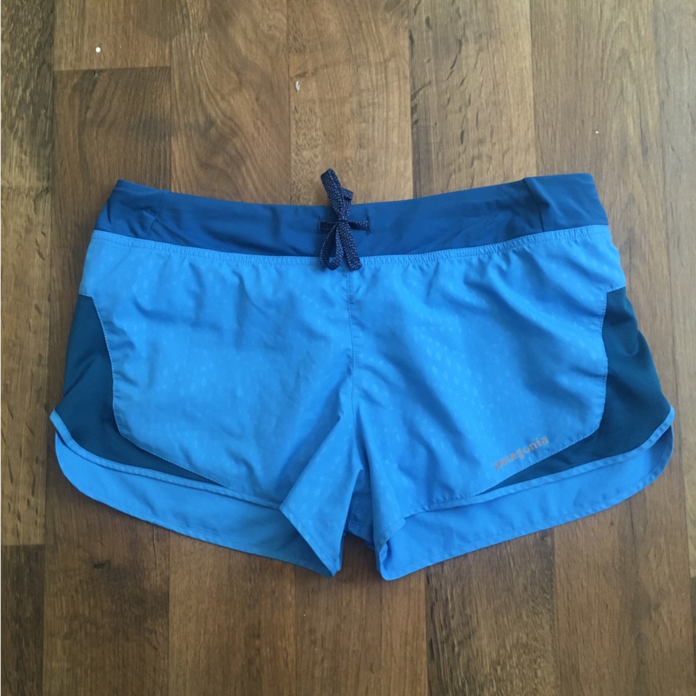 Patagonia Strider Running Shorts size small Blue